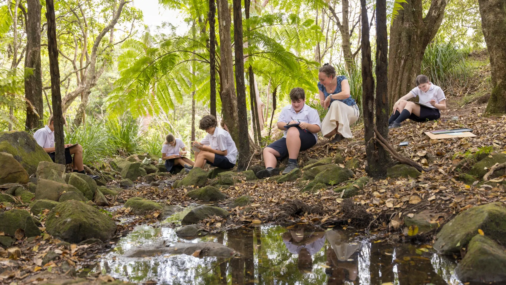 Glenaeon students outdoor learning